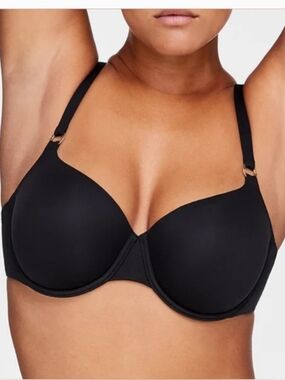 ThirdLove Black Molded Underwire Swim Bra 38F
